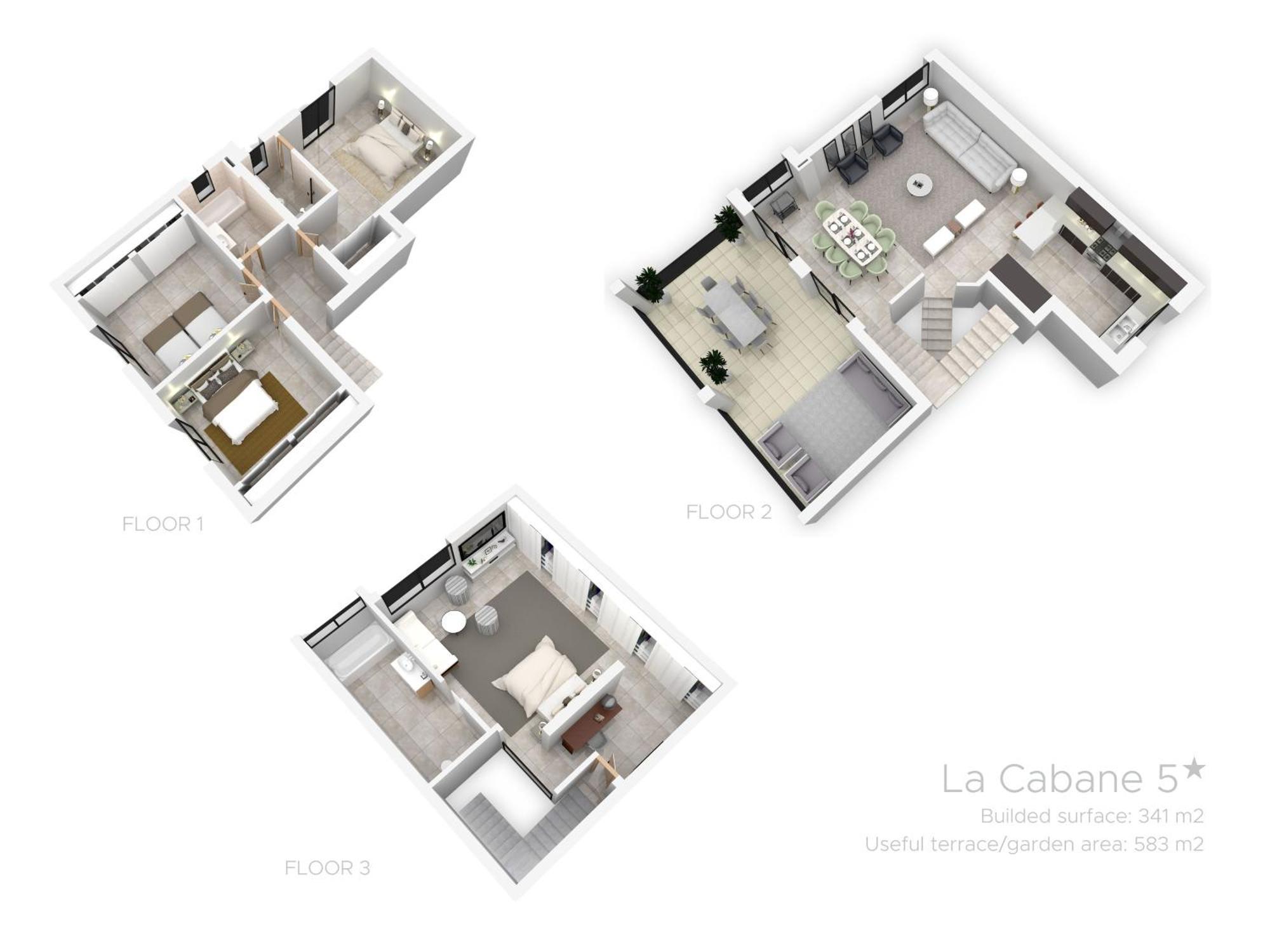 Vacation I La Cabane, Prestige, Heated Pool, 300m To The Villa